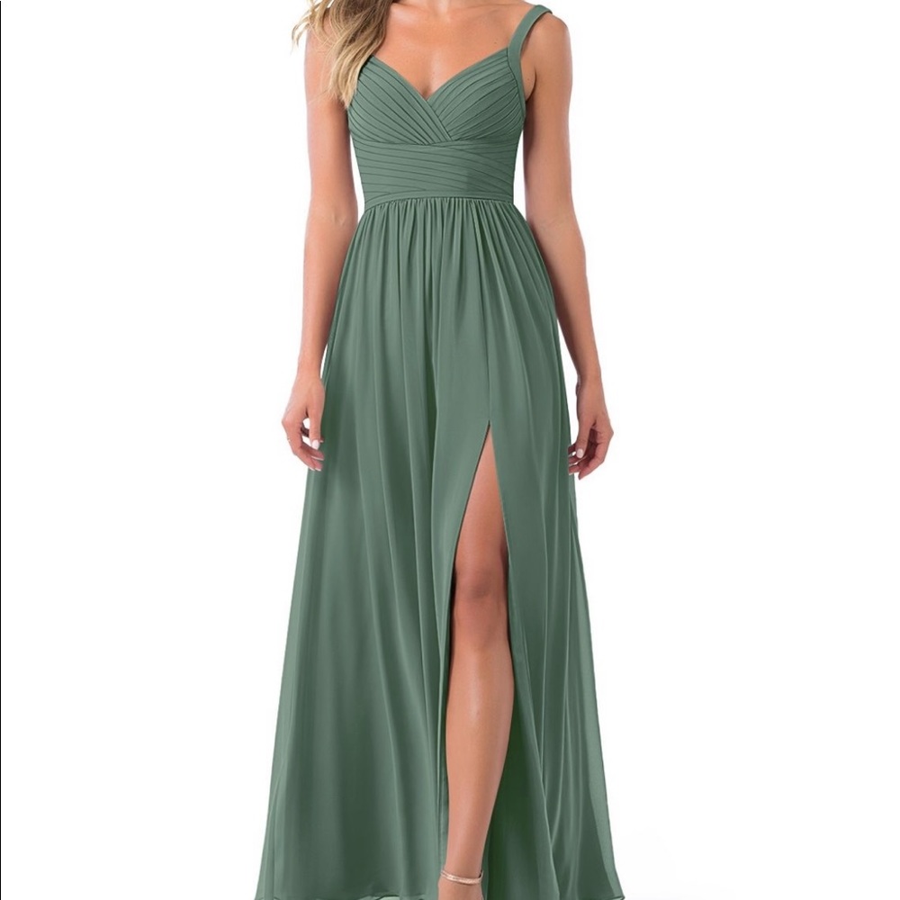 Eucalyptus green bridesmaid dress